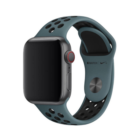 Apple Watch 1/ 2/ 3/ 4/ 5/ 6/ 7 Series 38/ 40/ 41mm Nike Sport Band MTMU2ZM/A - Turquoise/Black (Celestial Teal/Black)