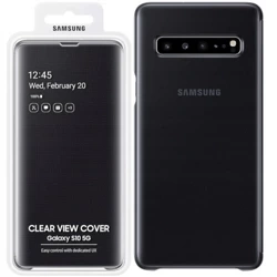 Samsung Galaxy S10 5G Clear View Cover phone case - black