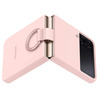 Samsung Galaxy Z Flip4 Silicone Phone Case with Ring - pink