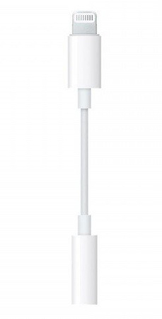 Apple Lightning headphone adapter MMX62ZM/A - white