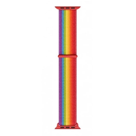 Pasek Apple Watch Series 42/ 44/ 45/ 49 Ultra Sport Loop - tęczowy (Pride Edition)