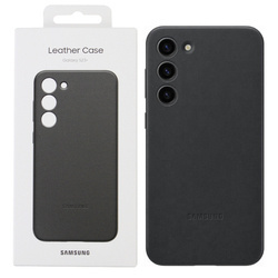 Samsung Galaxy S23 Plus Leather Phone Case - black