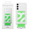 Samsung Galaxy S22 Silicone Phone Case with Strap - white