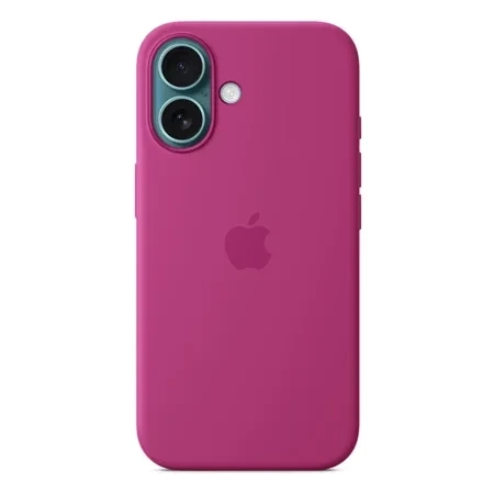 Apple iPhone 16 Silicone Case MagSafe - fuchsia (Fuchsia)