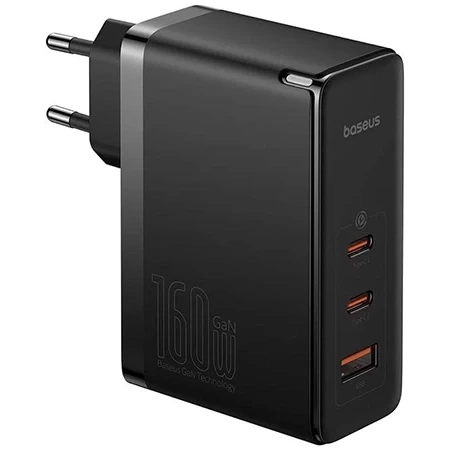 USB-A + 2x USB-C Baseus 3-port Fast Charging GaN5 Pro power charger - 160W