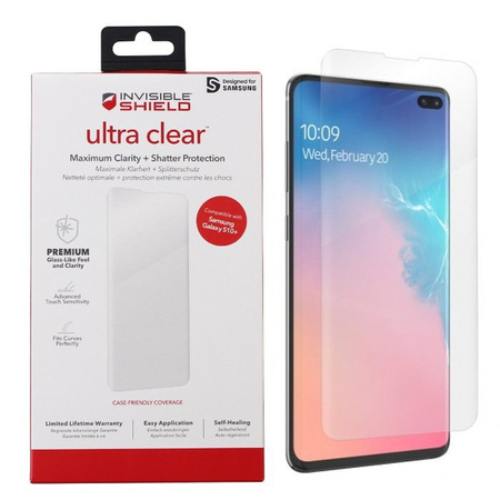 Samsung Galaxy S10 Plus protective film Zagg Ultra Clear