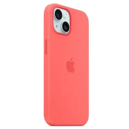 Apple iPhone 15 Silicone Case MagSafe - Pink (Guava)