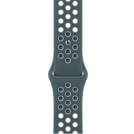 Pasek do Apple Watch 42/ 44/ 45/ 49 Ultra/ Ultra 2 Nike Sport Band - zielony (Hasta/ Light Silver)