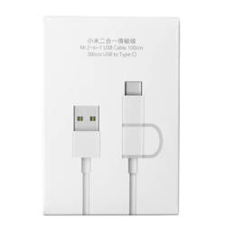 Xiaomi 2-in-1 micro-USB + USB-C cable - 1m