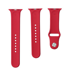 Apple Watch 1/ 2/ 3/ 4/ 5/ 6/ 7 Series 42/ 44/ 45 mm pasek Silicone Sport MRGW2ZM/A - ciemnomalinowy (Red Raspberry)