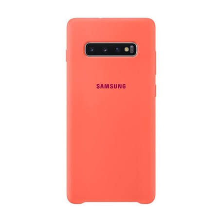 Samsung Galaxy S10 Plus etui Silicone Cover EF-PG975THEGWW - różowy