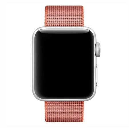 Apple Watch 38/ 40/ 41 mm Strap Woven Nylon- Orange (Orange/ Anthracite)