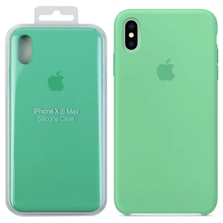 Silikonowe etui Apple iPhone XS Max Silicone Case - miętowe (Spearmint)