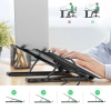 Universal laptop stand with docking station Ugreen X-Kit - black