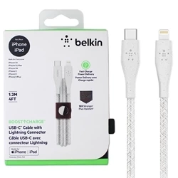 Belkin Boost Charge DuraTek 1.2 m USB-C to Lightning cable - white