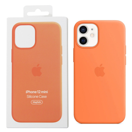 Apple iPhone 12 mini Silicone Case MagSafe MHKN3ZM/A - orange (Kumquat)