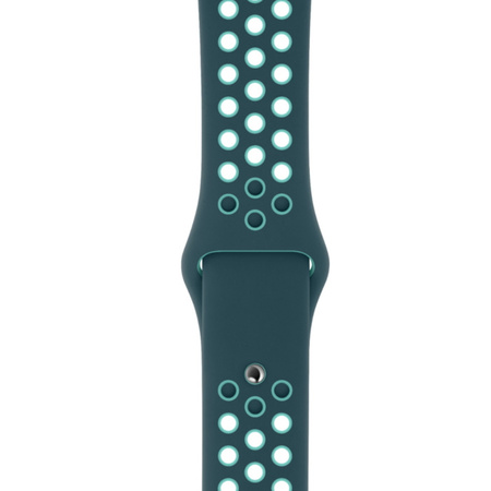 Apple Watch 1/ 2/ 3/ 4/ 5/ 6/ 7 Series 38/ 40/ 41mm Nike Sport Band MXQX2AM/A - Turquoise/Green (Midnight Turquoise/Aurora Green)