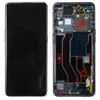 Genuine LCD display with bezel for Oppo Find X3 Pro - black 