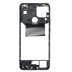 Body, side frame for Oppo A15/ A15s - black (Dynamic Black)
