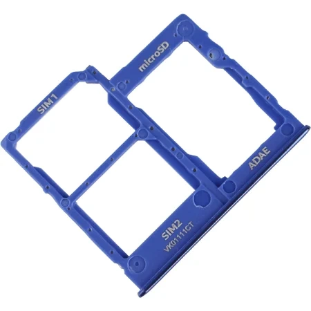 SIM card and micro-SD memory card drawer for Samsung Galaxy A41 - blue (prism crush blue)