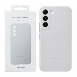 Etui na telefon Samsung Galaxy S22 Leather Cover - szare