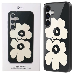 Samsung Galaxy S25 Plus phone case Unikko 3D Dual Layer Case - black