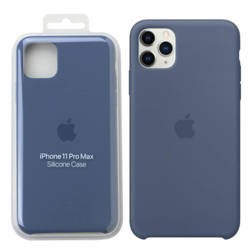 Apple iPhone 11 Pro Max silicone case MX032ZM/A - blue (Alaskan Blue)