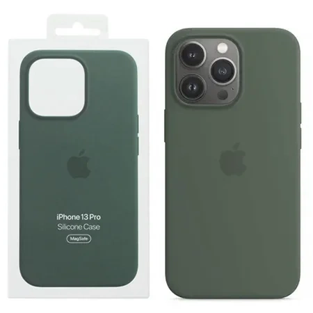 Apple Silicone Case MagSafe for iPhone 13 Pro - green (eucalyptus)