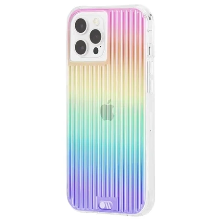 Case-Mate Tough Groove case for Apple iPhone 12/ 12 Pro - transparent multicolor (Iridescent)