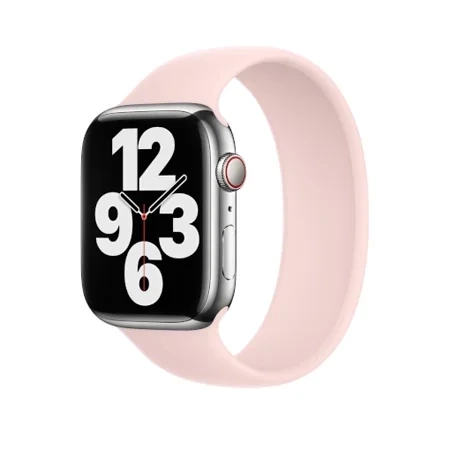 Apple Watch 38/ 40/ 41mm silicone strap Solo Loop size 4 - pink (Chalk Pink)