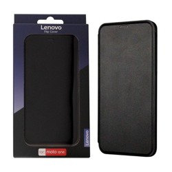 Motorola Moto One Flip Cover case - black