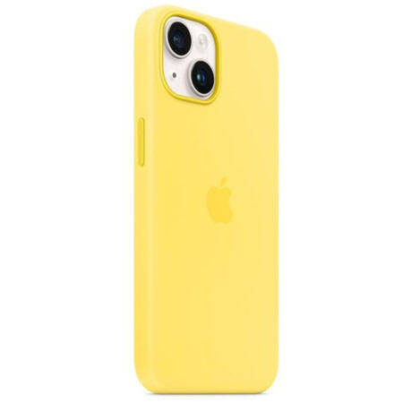 Apple iPhone 14 Silicone Case MagSafe - Yellow (Canary Yellow)