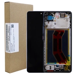 Oryginalny wyświetlacz AMOLED z ramką do Realme GT 7T - niebieski