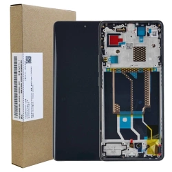 Oryginalny wyświetlacz AMOLED z ramką do Realme GT 6 - zielony