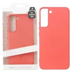 Silikonowe etui Just Must Candy do Samsung Galaxy S22 - koralowe (Coral Red)