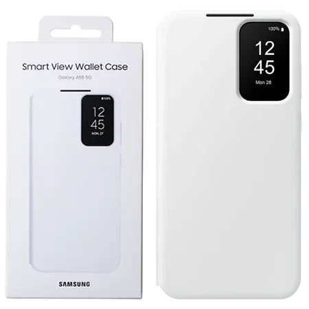 Samsung Galaxy A55 5G Smart View Wallet Case - white