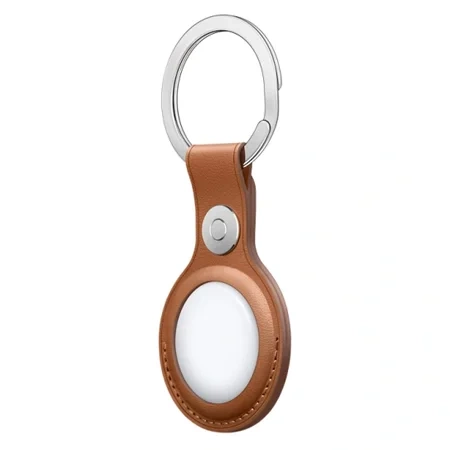 Apple AirTag Leather Key Ring - brown (Saddle Brown)