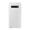 Samsung Galaxy S10 Leather Cover phone case - white