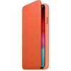 Apple iPhone XS Leather Folio Case - Orange (Sunset)