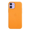 Apple iPhone 12 mini leather case Leather Case MagSafe MHK63ZM/A - bright orange (California Poppy)