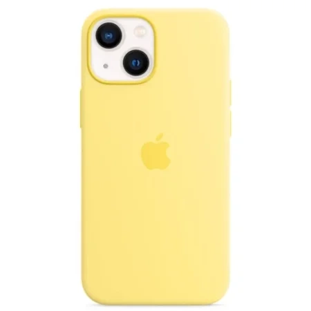 Silikonowe etui do Apple iPhone 13 Silicone Case MagSafe - żółte (Lemon Zest)