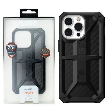 Case for Apple iPhone 13 Pro UAG Monarch carbon - black (Black Fiber)