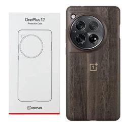 Etui na OnePlus 12 Protective Case - brązowe (Walnut Texture)