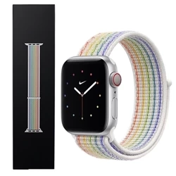 Apple Watch 38/ 40/ 41 mm Nike Sport Loop Strap - Rainbow (Pride Edition)