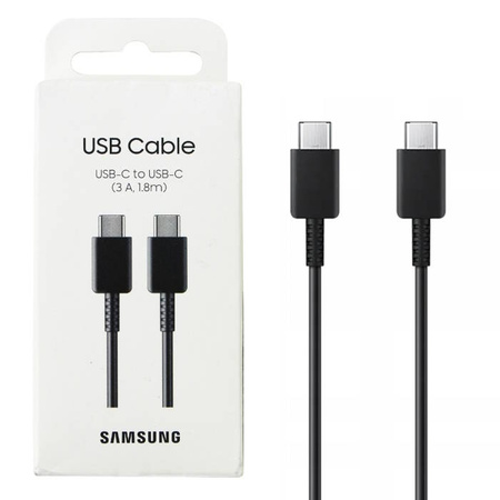 Samsung cable from USB-C to USB-C EP-DX310JBEGEU 1.8 m - black 3A