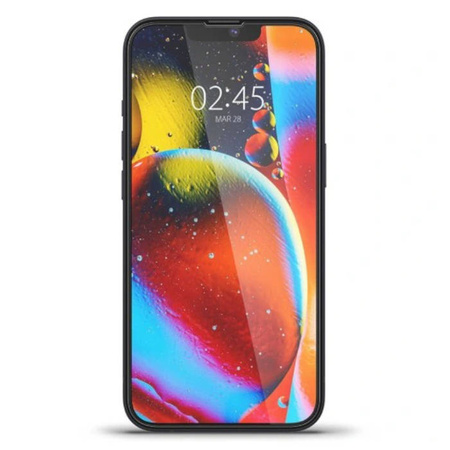 Szkło hartowane na cały wyświetlacz do Apple iPhone 13/ 13 Pro/ 14 Spigen Glass TR Slim HD - czarne