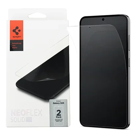 Folia ochronna na telefon Samsung Galaxy S24 Spigen Neo Flex - 2 sztuki