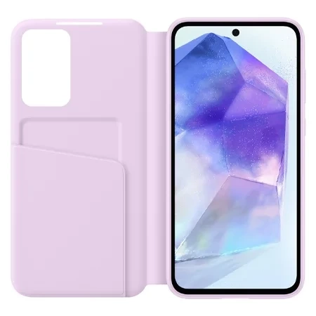 Etui na telefon Samsung Galaxy A55 5G Smart View Wallet Case - lawendowe