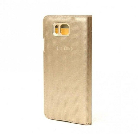 Samsung Galaxy Alpha S View Cover phone case - gold