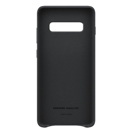 Samsung Galaxy S10 Plus Leather Cover phone case - black [OUTLET]